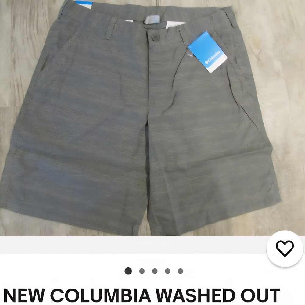112 NWT Men's Columbia shorts. Gray